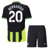 Conjunto (Camiseta+Pantalón Corto) Manchester City Bernardo 20 Segunda Equipación 2024-25 - Niño